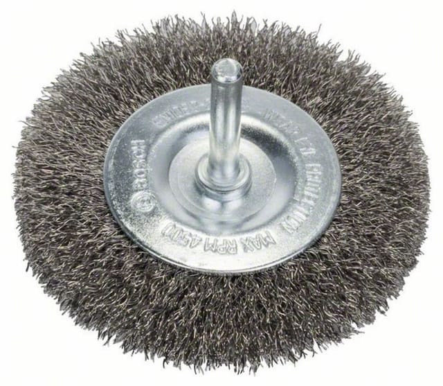 Bosch Scheibenbürste gewellt rostfrei 80 mm 0,2 mm 4 mm 4500 U/ min