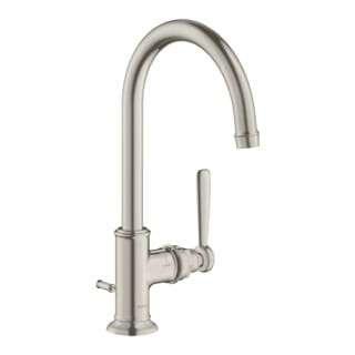 hansgrohe Waschtisch-Einhebelmischer 210 Axor Montreux A 175mm, m Zugst.Abl.Gar., Edelstahl-Optik