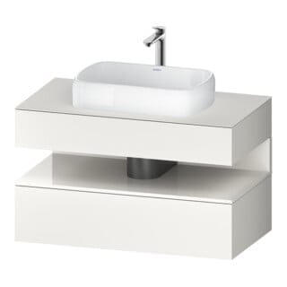 Duravit Waschtischunterschrank Qatego 100x55x60cm, w hgl/we m, Pl, 1 Kast