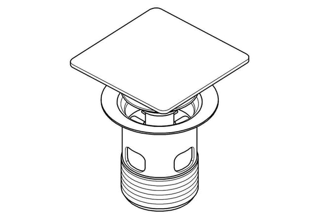 Grohe Stopfen 40565 inkl. Kelch für Standard Ablaufgarnitur hard graphite