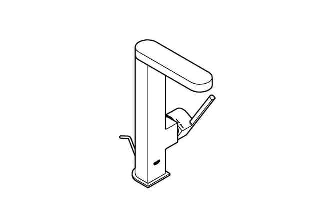 Grohe Waschtisch-Einhebelmischer PLUS 1/2", L, ausz. Ausl., Abl.garn, superst.