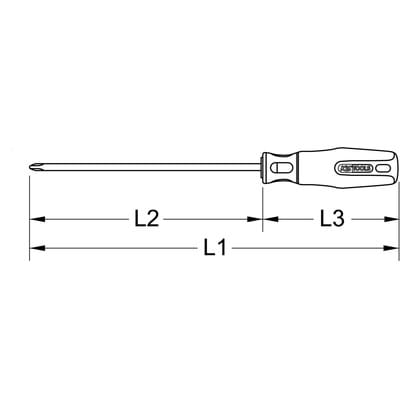 KS Tools TITANplus Schraubendreher, PH3