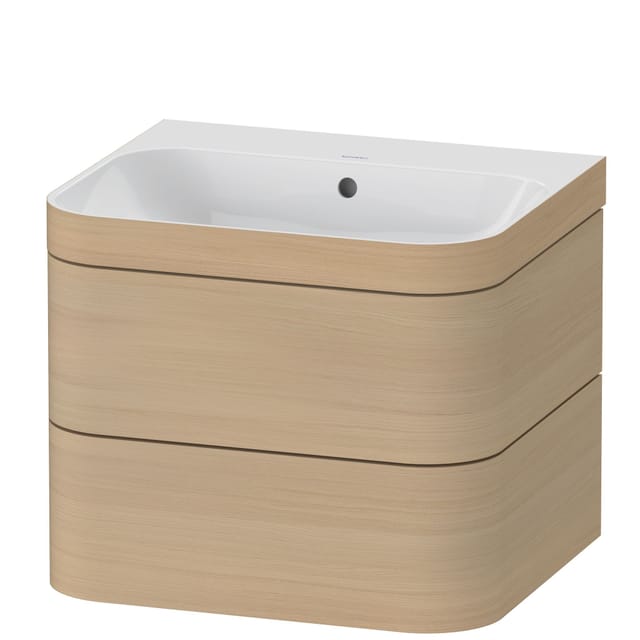 Duravit Möbelwaschtisch-Unterschrank Happy D.2 Plus 57,5x49cm, o. HL, Medit. Ei, 2 Schubk.