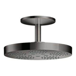 hansgrohe Kopfbrause Axor One m Deckenanschluss, 2jet, pol. black chrome