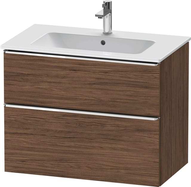 Duravit Waschtischunterschrank D-Neo 81x46,2cm, ch/nb d, 1 Schubk., 1 Ausz.