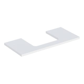 Geberit Waschtisch-Platte One 105x3x47cm, w/lack. ma, Ausschn mittig
