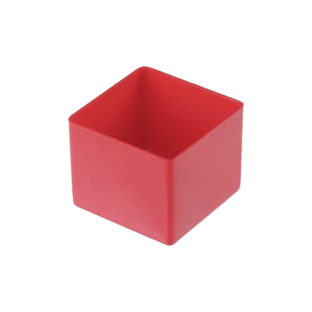Hünersdorff Einsatzbox aus PS, 54x54x45 mm rot