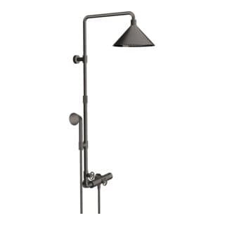 hansgrohe Showerpipe Axor m TH, KB, 240mm, 2jet, brush. bla vc
