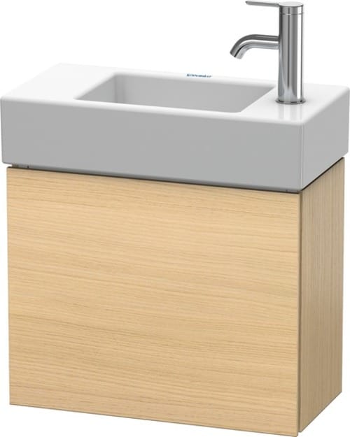 Duravit Waschtischunterschrank L-Cube 48x24x40cm, wandhängend, Tür li, med. eiche
