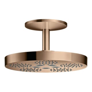 hansgrohe Kopfbrause Axor One m Deckenanschluss, 2jet, polished red gold