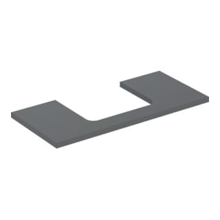Geberit Waschtisch-Platte One 105x3x47cm, lava/lackiert m, AS mit.
