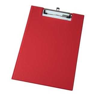 Eichner PVC-Klemm-Mappe A4 rot, unbedruckt