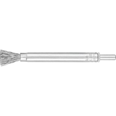 PFERD TOOLS lange Pinselbürste ungezopft PBUL Ø10mm Schaft-Ø6 mm Stahl-Draht-Ø0,30
