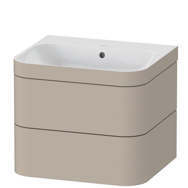 Duravit Möbelwaschtisch-Unterschrank Happy D.2 Plus 57,5x49cm, o. HL, Tau s-matt, 2 Schubk.