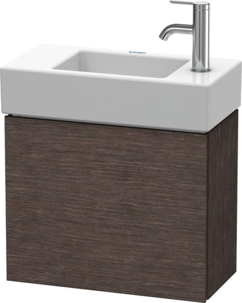 Duravit Waschtischunterschrank L-Cube 48x24x40cm, wandhängend, Tür li, Ei dkl. geb.