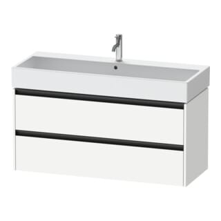 Duravit Waschtischunterschrank Ketho.2 118,4x46cm, we. ma, 2 Schub., wandhängend
