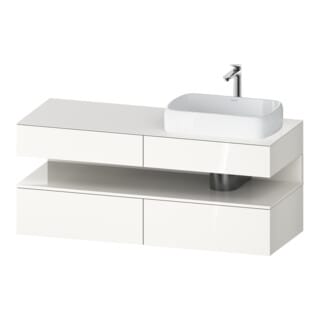 Duravit Waschtischunterschrank Qatego 140x55x60cm, w g, Konsolenpl., Beck. re