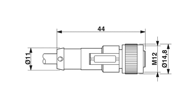 Phoenix Contact Sensor-Aktor-Kabel M12 gerade,4p.,5m SAC-4P-5,0-PUR/M12FS