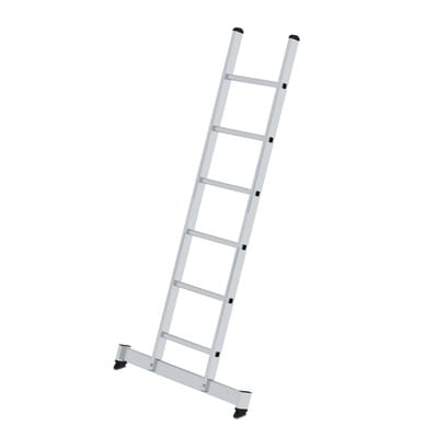 MUNK Aluminium-Anlegeleiter nivello®-Traverse 6 Sprossen