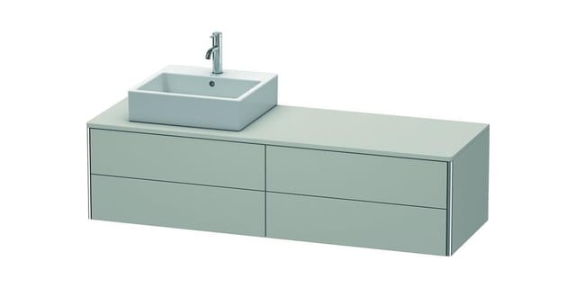 Duravit Waschtischunterschrank XSquare 160x54,8x40cm, 4 La, wd, B li, betongr m