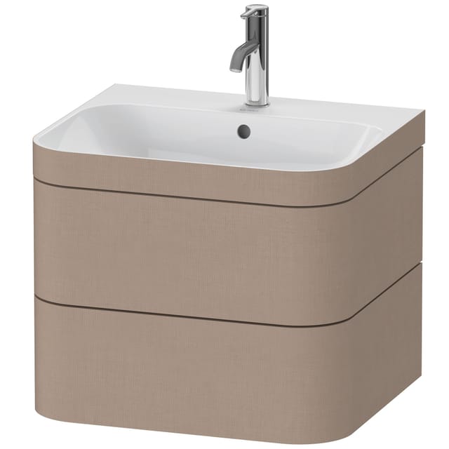 Duravit Möbelwaschtisch-Unterschrank Happy D.2 Plus 57,5x49cm, 1 HL, leinen, 2 Schubkästen