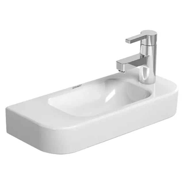Duravit Handwaschbecken Happy D.2 50x22cm, o. ÜL, m HLB, HL rechts, weiß