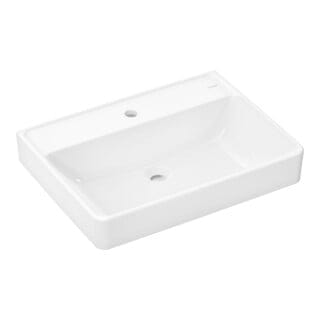 hansgrohe Waschtisch Xanuia Q 650x480mm, m Hahnl., ohne Überlauf, weiß
