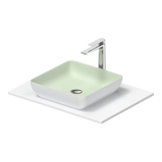Duravit Konsolenwaschtisch Sivida 68x50cm, I.Fa grün m, Auß.Fa we. s-matt