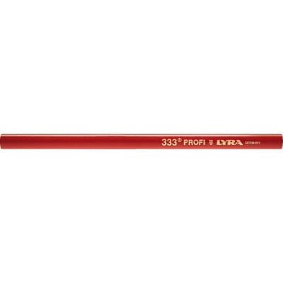 Lyra Zimmermannsbleistift oval 333 rot 24cm Pak.a12