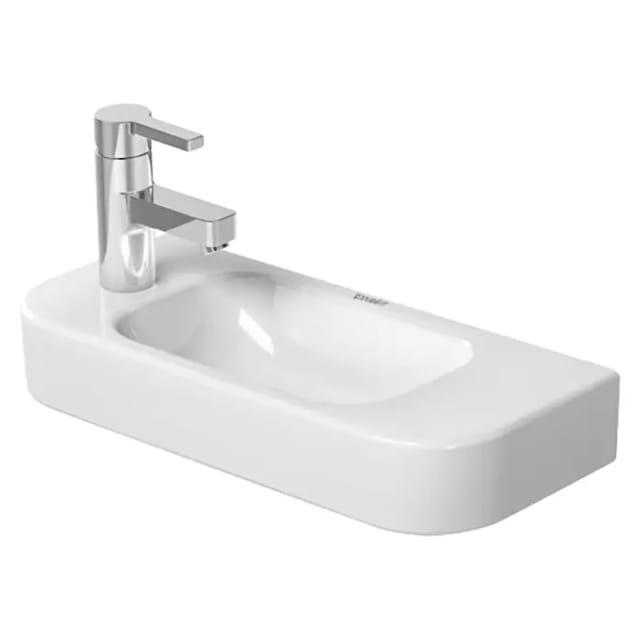 Duravit Handwaschbecken Happy D.2 50x22cm, o. ÜL, m HLB, HL links, weiß