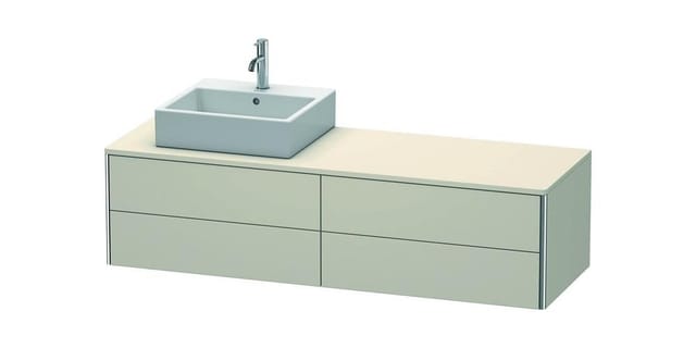 Duravit Waschtischunterschrank XSquare 160x54,8x40cm, 4 La, wd, Beck. li, Tau