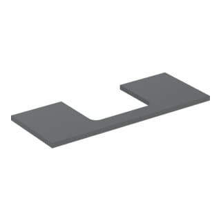 Geberit Waschtisch-Platte One 120x3x47cm, lava/lackiert m, AS mit.