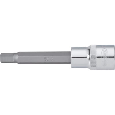 VIGOR Innenvierkant Antrieb 12,5 = 1/2 Zoll Innensechskant Schraubendreher-Einsatz Innensechskant-Profil V2072 Vierkant hohl 12,5 mm (1/2 Zoll) Innen-Sechskant Profil 5 Gesamtlänge: 100 mm
