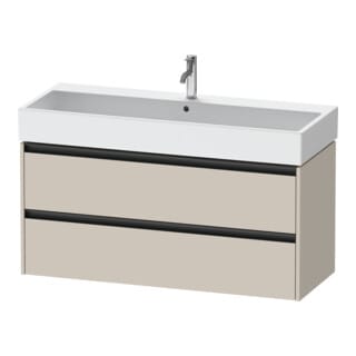 Duravit Waschtischunterschrank Ketho.2 118,4x46cm, Tau ma, 2 Schub., wandhängend