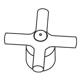 hansgrohe Griff Axor Terrano 2-Griff Waschtischarmatur warm/kalt chrom