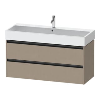 Duravit Waschtischunterschrank Ketho.2 118,4x46cm, lei, 2 Schub., wandhängend