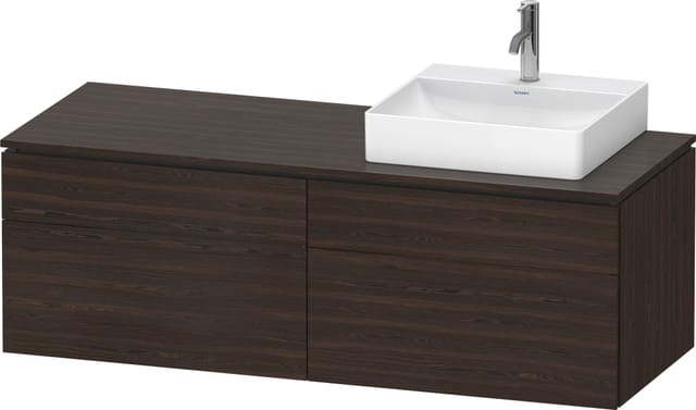 Duravit Waschtischunterschrank L-Cube 142x55x48,2cm, 2 SBK, wd, An R, N geb.