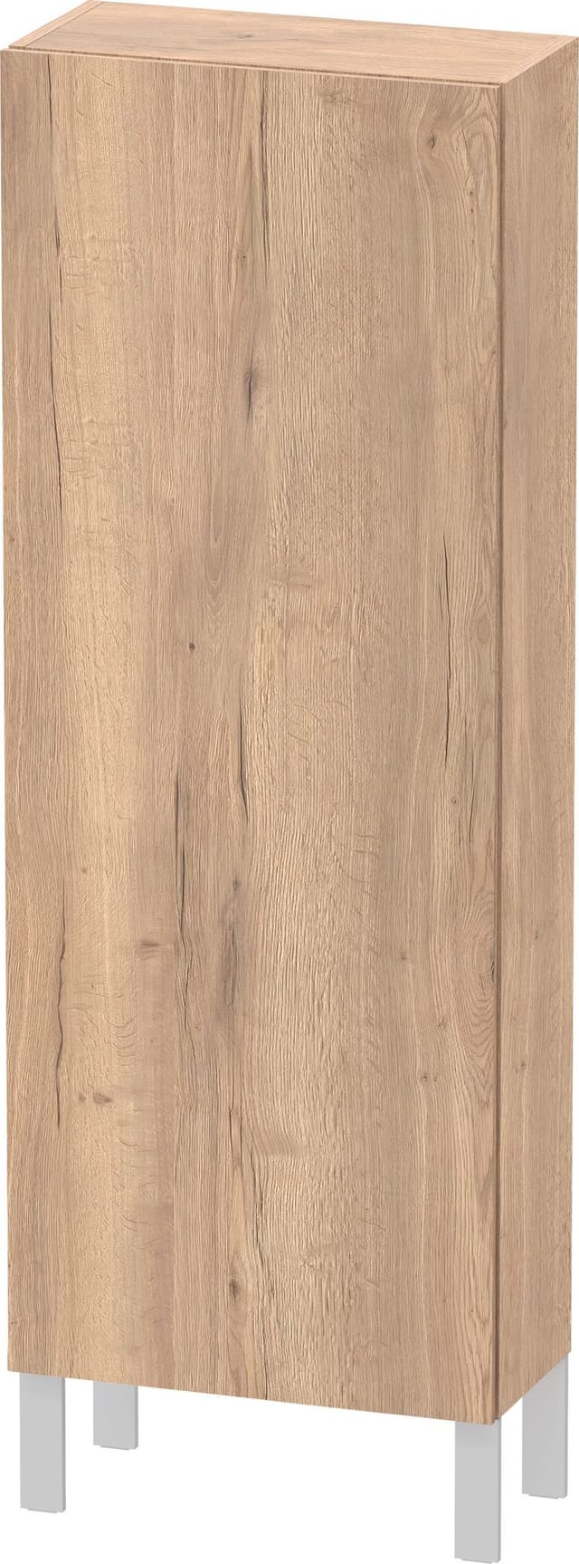 Duravit Halbhochschrank L-Cube 50x24,3x132cm, Tür re, eiche marmoriert