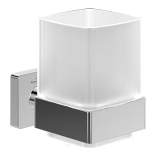 V&B Glashalter Elements Striking 99x100x123mm, Glas satiniert, chrom