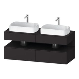 Duravit Waschtischunterschrank Qatego 140x55x60cm, gra m, Pl, Beck. beids.