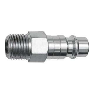 Riegler Nippel für Kupplungen NW 7,2, Stahl, NPT 3/8 AG