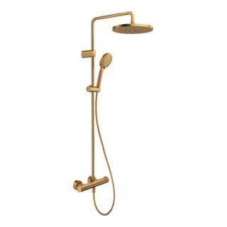 Duravit Duschsystem 1000 MinusFlow Ausl. 354mm, m Brausethermostat, bron geb.