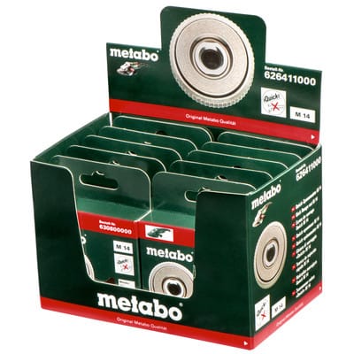 Metabo 10 Quick-Spannmutter M 14 im Display, für alle Winkelschleifer