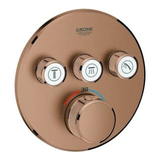 Grohe Fertigset Grohtherm Smartcontrol w suns geb., rd, UP-THM, 3 Absperrvtl.