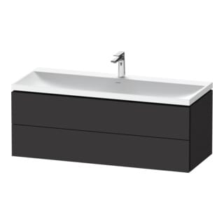 Duravit Möbel-Set L-Cube 120x48x48cm, m HL, graph matt, 2 Schub.