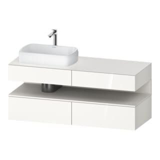 Duravit Waschtischunterschrank Qatego 140x55x60cm, w m/we g, Pl, B l, Nischenb