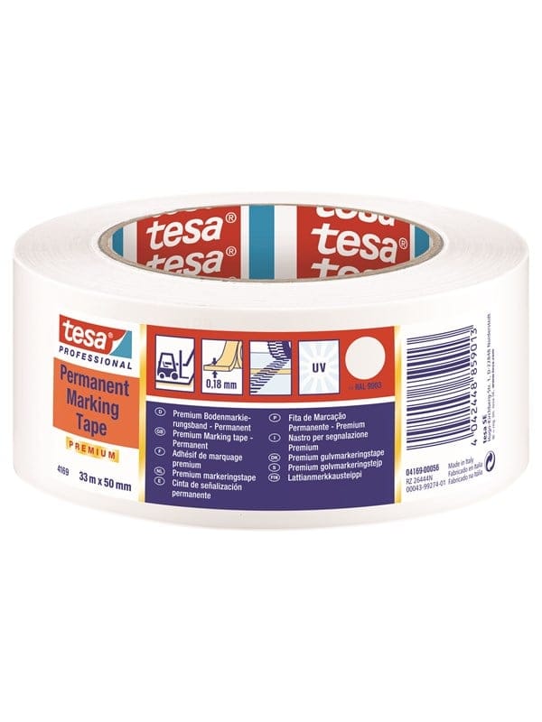 tesa 4169 Bodenmark. 33m:50mm, weiss