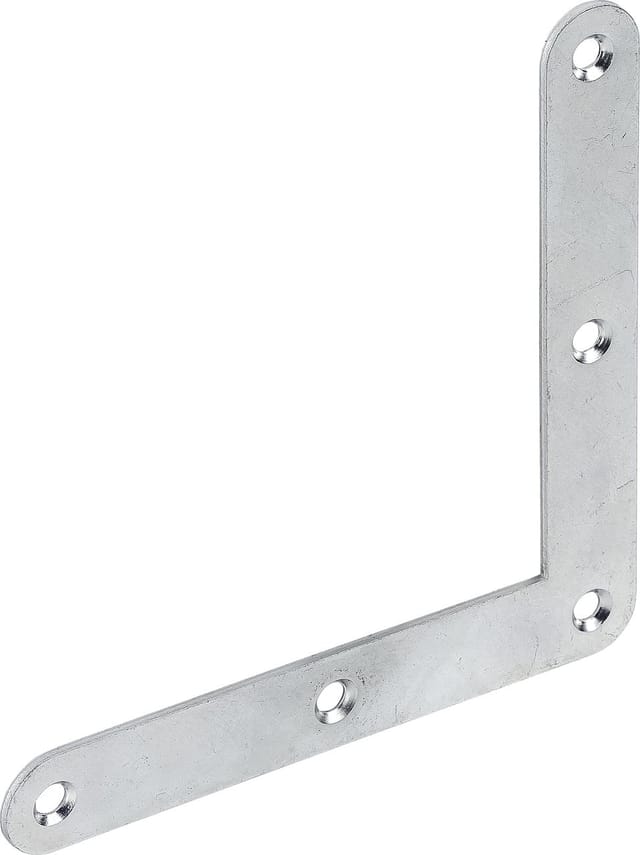Vormann - Tür-Eckwinkel l 120 x h 120mm Enden abgerundet Stahl verzinkt