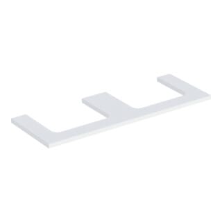 Geberit Waschtisch-Platte One 135x3x47cm, w/lack. ma, Ausschn zweifach
