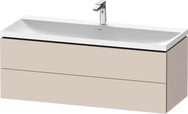 Duravit Möbel-Set L-Cube 120x48x48cm, m HL, Tau matt, 2 Schub.